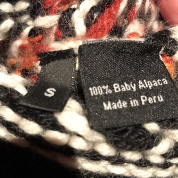 ULLA JOHNSON Fair Isle Alpaca V-neck Cardigan Sweater - Picture 12 of 12